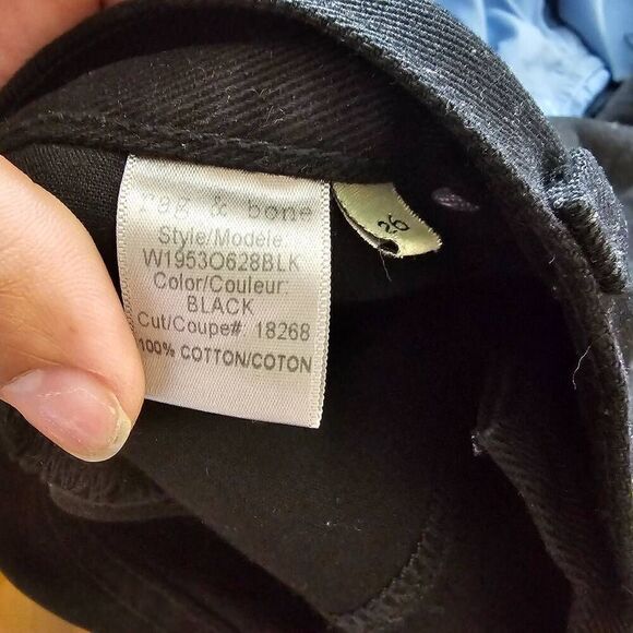 Rag & Bone Cut Out Black Shorts Women’s size 26 Distressed Denim shorts - Picture 6 of 6